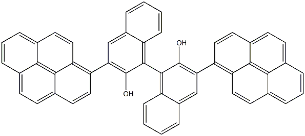 (S)-3,3'-二-1-芘基-1,1'-联萘酚,,结构式