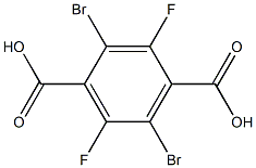 2,5-dibromo-3,6-difluoroterephthalic acid Struktur
