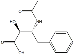 (2S,3R)-3-Acetylamino-2-hydroxy-4-phenylbutanoic acid Structure