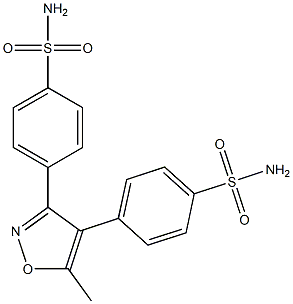 4,4'-(5-methylisoxazole-3,4-diyl)dibenzenesulfonamide Structure