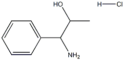 1-AMINO-1-PHENYLPROPAN-2-OL HYDROCHLORIDE, 102439-90-7, 结构式
