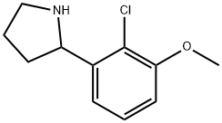 2-(2-CHLORO-3-METHOXYPHENYL)PYRROLIDINE Struktur