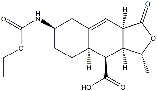 (3R,3aS,4S,4aR,7R,9aR)-7-((ethoxycarbonyl)amino)-3-methyl-1-oxo-1,3,3a,4,4a,5,6,7,8,9a-decahydronaphtho[2,3-c]furan-4-carboxylic acid