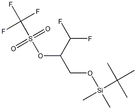 3-((tert-butyldimethylsilyl)oxy)-1,1-difluoropropan-2-yl trifluoromethanesulfonate Structure