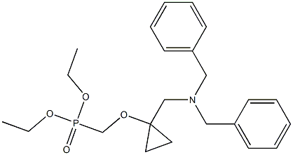 diethyl ((1-((dibenzylamino)methyl)cyclopropoxy)
methyl)phosphonate Structure