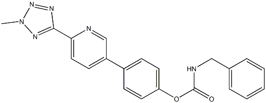benzyl (4-(6-(2-methyl-2H-tetrazol-5-yl)pyridin-3-yl)phenyl)
carbamate Struktur