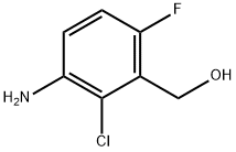 (3-氨基-2-氯-6-氟苯基)甲醇 结构式