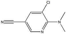 5-Chloro-6-dimethylamino-nicotinonitrile Struktur