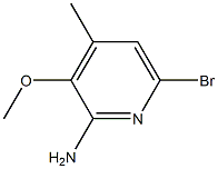 6-Bromo-3-methoxy-4-methyl-pyridin-2-ylamine Struktur