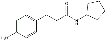 3-(4-aminophenyl)-N-cyclopentylpropanamide Struktur