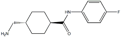 Trans-4-(aminomethyl)-N-(4-fluorophenyl)cyclohexanecarboxamide Struktur