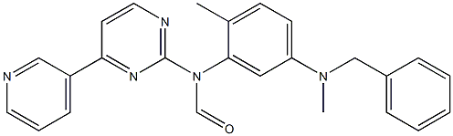 N-(5-(benzyl(methyl)amino)-2-methylphenyl)-N-(4-(pyridin-3-yl)pyrimidin-2-yl)formamide