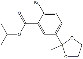 2-溴-5-(2-甲基-1,3-二氧-2-乙基)苯甲酸异丙酯