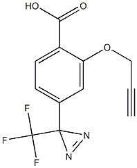 2-(Prop-2-yn-1-yloxy)-4-(3-(trifluoromethyl)-3H-diazirin-3-yl)benzoic acid >=95% Structure