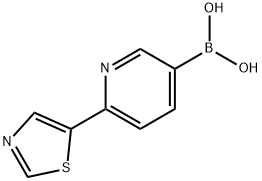 1387005-08-4 (6-(噻唑-5-基)吡啶-3-基)硼酸