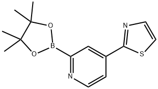 2223028-76-8 2-(2-(4,4,5,5-tetramethyl-1,3,2-dioxaborolan-2-yl)pyridin-4-yl)thiazole