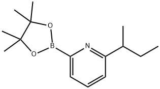 2-(sec-butyl)-6-(4,4,5,5-tetramethyl-1,3,2-dioxaborolan-2-yl)pyridine Structure