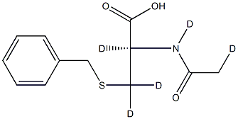 DL-S-Benzylmercapturic Acid-D5 结构式