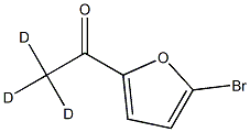 2-Bromo-5-(acetyl-d3)-furan 结构式