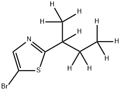 5-Bromo-2-(sec-butyl-d9)-thiazole Struktur