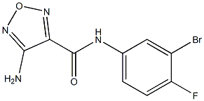 4-氨基-N-(3-溴-4-氟苯基)-1,2,5-噁二唑-3-甲酰胺,,结构式