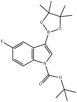 1-BOC-5-氟吲哚-3-硼酸频哪醇酯,2095464-28-9,结构式