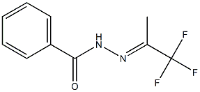 (E)-N'-(1,1,1-trifluoropropan-2-ylidene)benzohydrazide Structure