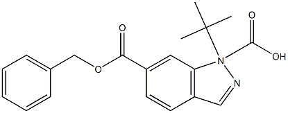 6-benzyl 1-tert-butyl 1H-indazole-1,6-dicarboxylate Structure