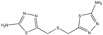 5,5'-(thiobis(methylene))bis(1,3,4-thiadiazol-2-amine) Struktur