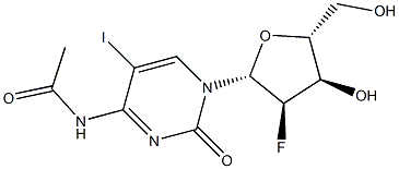 N4-Acetyl-5-Iodo-2'-fluoro-2'deoxycytidine Structure