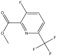 3-氟-6-三氟甲基吡啶-2-甲酸甲酯, , 结构式
