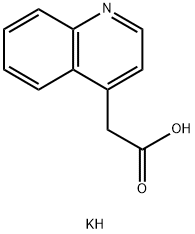 Potassium 2-(quinolin-4-yl)acetate Structure