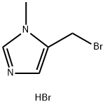 5-(Bromomethyl)-1-methyl-1H-imidazole hydrobromide 化学構造式