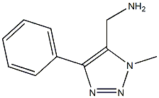 (1-methyl-4-phenyl-1H-1,2,3-triazol-5-yl)methanamine Structure