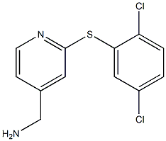 (2-(2,5-dichlorophenylthio)pyridin-4-yl)methanamine Struktur