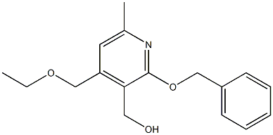 (2-(benzyloxy)-4-(ethoxymethyl)-6-methylpyridin-3-yl)methanol Structure