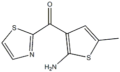 (2-amino-5-methylthiophen-3-yl)(thiazol-2-yl)methanone Structure