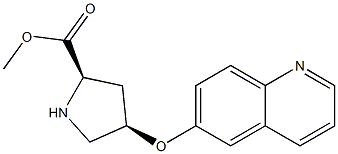 (2R,4R)-methyl 4-(quinolin-6-yloxy)pyrrolidine-2-carboxylate Structure