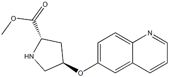 (2S,4R)-methyl 4-(quinolin-6-yloxy)pyrrolidine-2-carboxylate Structure