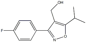 (3-(4-fluorophenyl)-5-isopropylisoxazol-4-yl)methanol Structure