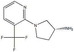 (R)-1-(3-(trifluoromethyl)pyridin-2-yl)pyrrolidin-3-amine 结构式