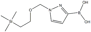 1-((2-(trimethylsilyl)ethoxy)methyl)-1H-pyrazol-3-ylboronic acid Structure