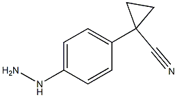 1-(4-hydrazinylphenyl)cyclopropanecarbonitrile Structure