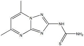 1-(5,7-dimethyl-[1,2,4]triazolo[1,5-a]pyrimidin-2-yl)thiourea Struktur