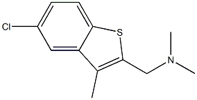 1-(5-chloro-3-methylbenzo[b]thiophen-2-yl)-N,N-dimethylmethanamine Structure