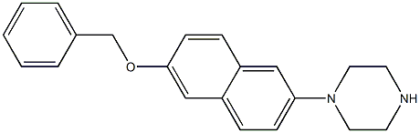 1-(6-(benzyloxy)naphthalen-2-yl)piperazine Structure