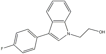 2-(3-(4-fluorophenyl)-1H-indol-1-yl)ethanol Structure