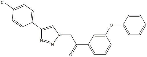 2-(4-(4-chlorophenyl)-1H-1,2,3-triazol-1-yl)-1-(3-phenoxyphenyl)ethanone