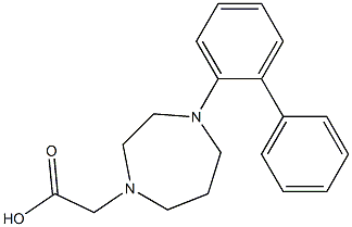 2-(4-(biphenyl-2-yl)-1,4-diazepan-1-yl)acetic acid Structure