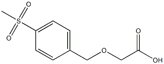 2-(4-(methylsulfonyl)benzyloxy)acetic acid Structure